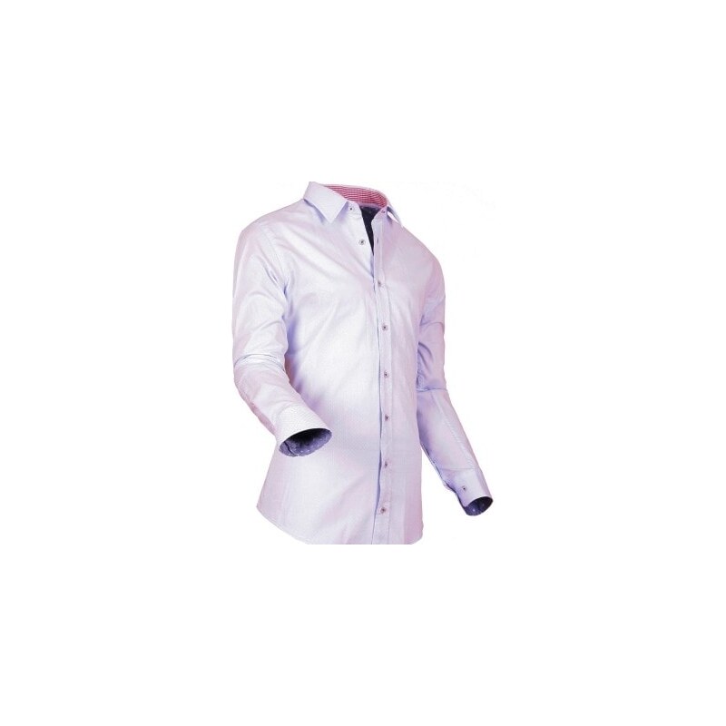 Luxusní košile Pontto světle růžová