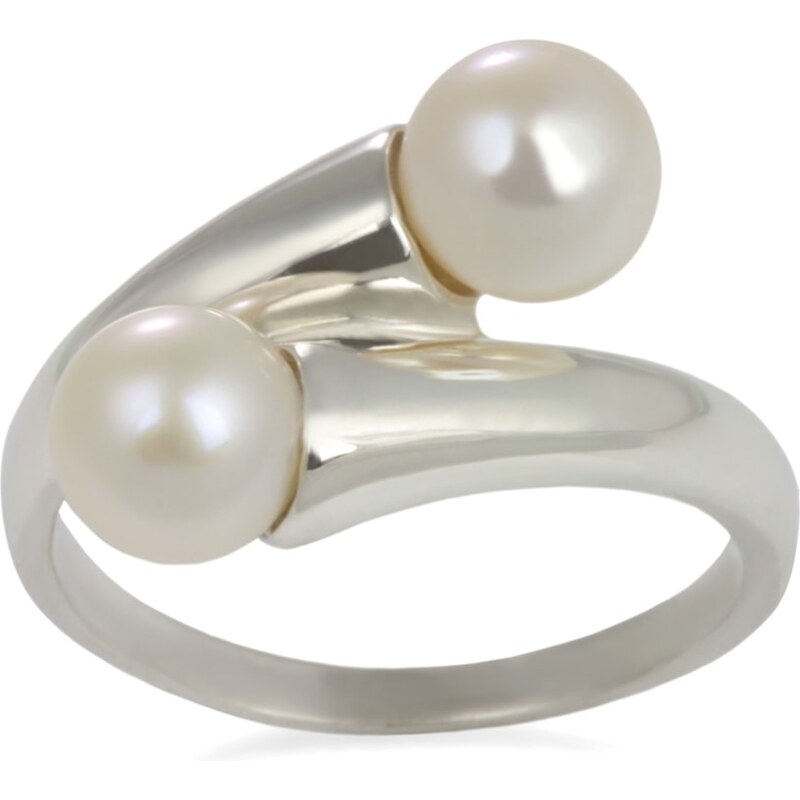 KLENOTA Stříbrný prsten se sladkovodní perlou