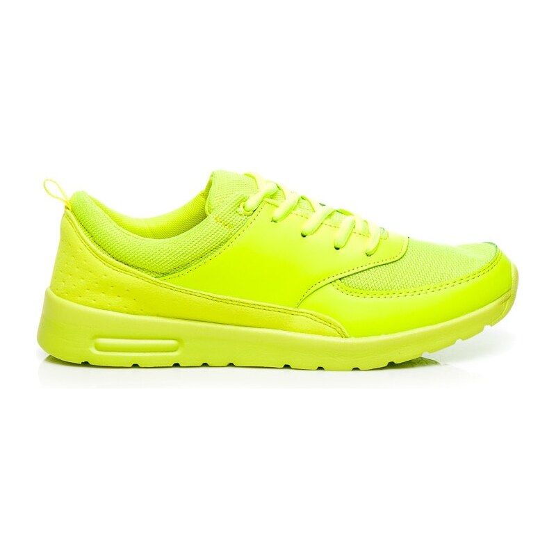 CNB Žluté sportovní boty neon