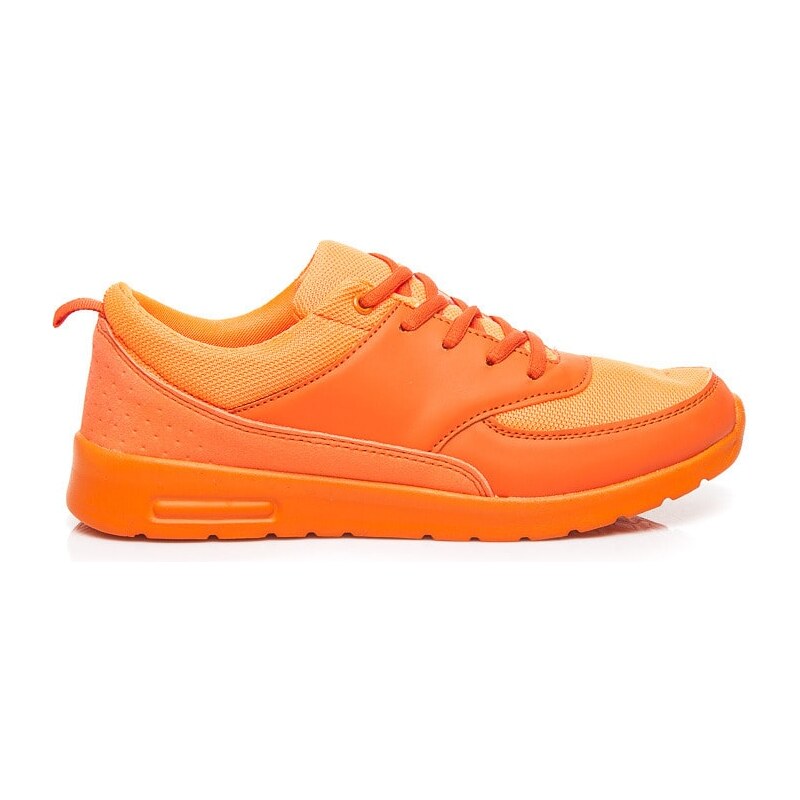 CNB Oranžové sportovní boty neon