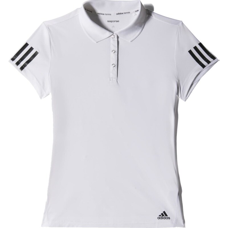 adidas Tenisové tričko s límečkem bílá L