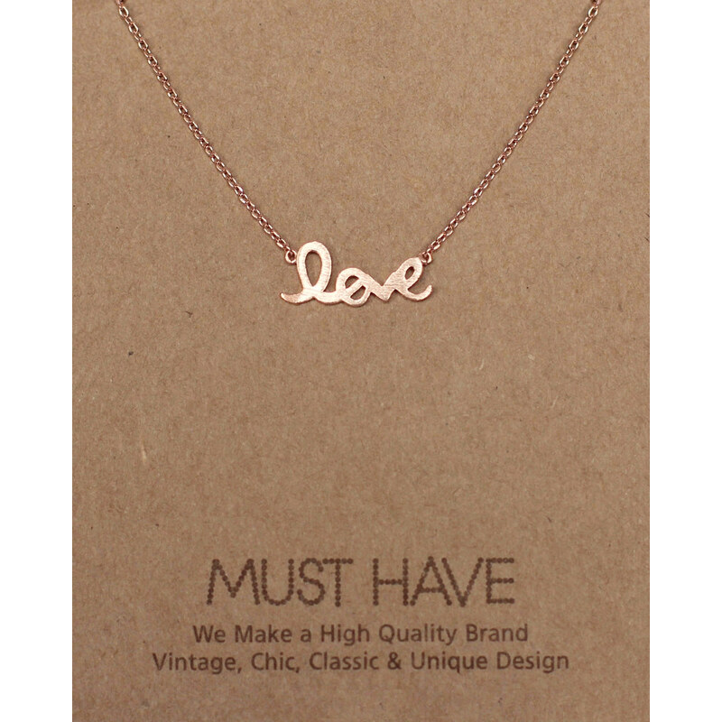 Fame Accessories MUST HAVE series: Rose Gold Love
