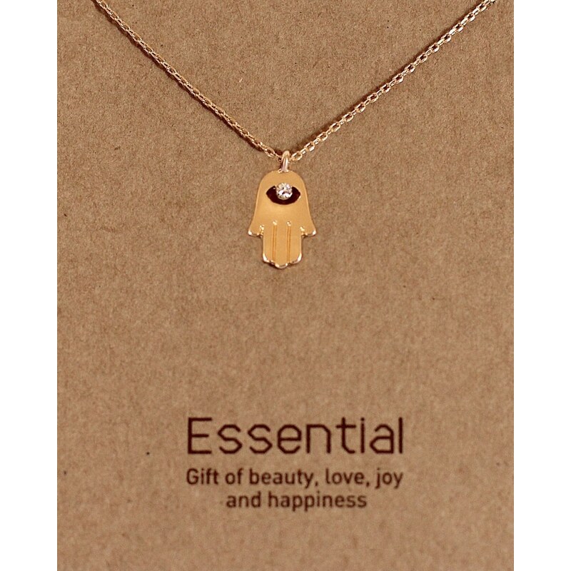 Fame Accessories MUST HAVE series: Gold Crystal Hamsa