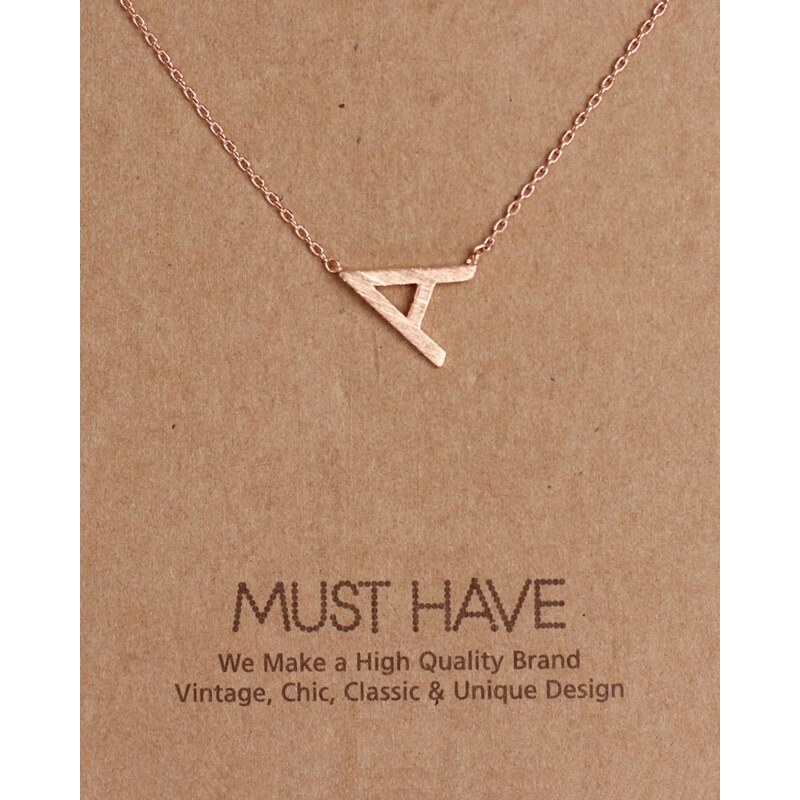Fame Accessories MUST HAVE series: Rose Gold Letter