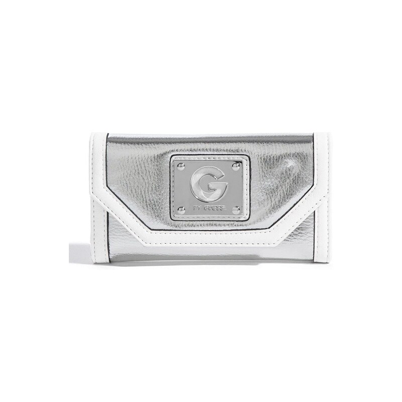 Dámská stříbrná peněženka G by GUESS Nally Envelope
