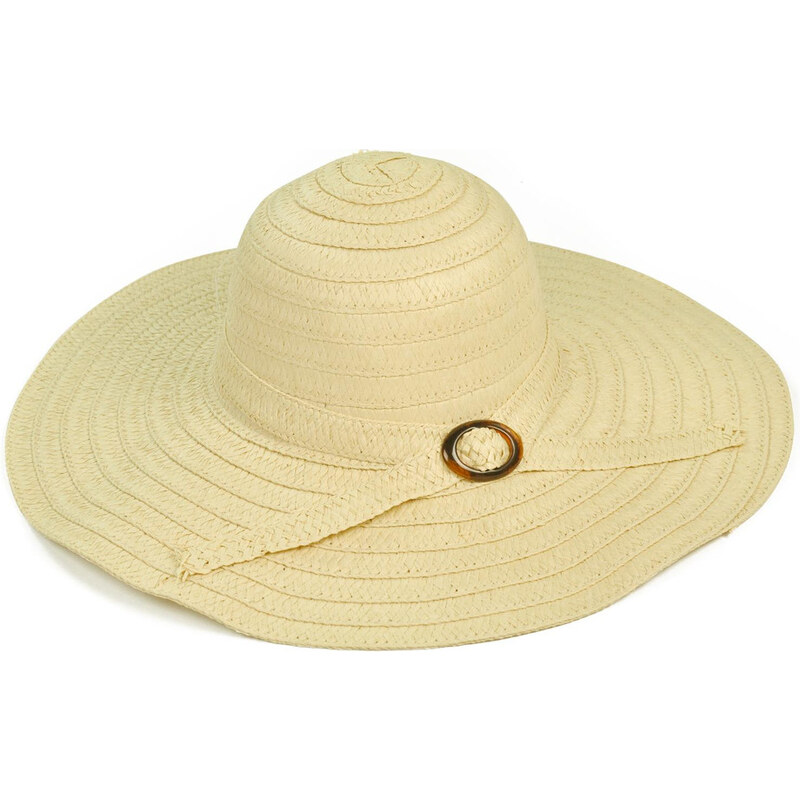 Art of Polo Letní velký žlutý klobouk se sponou
