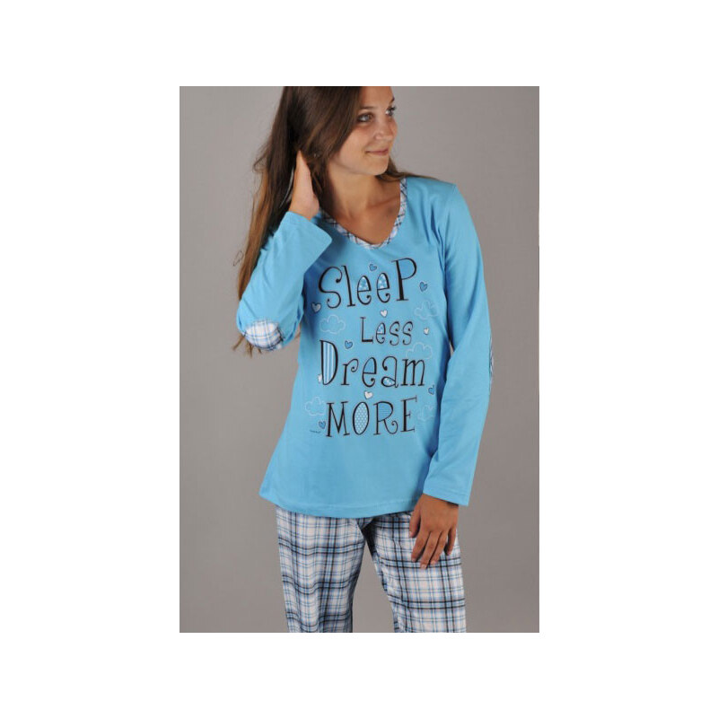 VIENETTA SECRET VS-8680646008510-BLUE: Dámské pyžamo VIENETTA SECRET Sleep