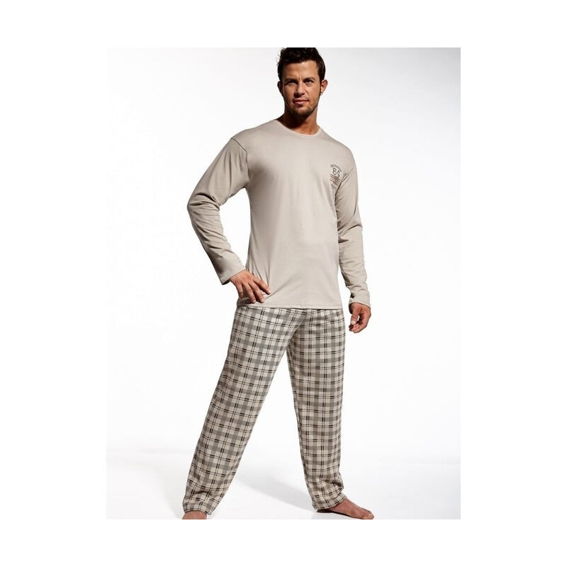 Cornette COR-REDWOOD-BEIGE: Pánské pyžamo Cornette