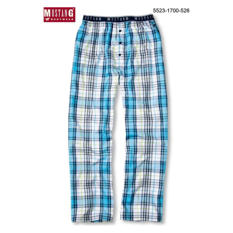 MUSTANG MU-5523/1700-BLUE: Pánské pyžamové kalhoty MUSTANG