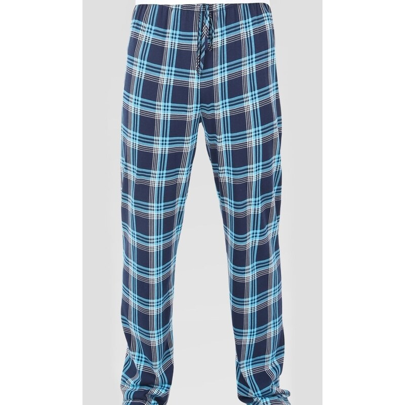 Gazzaz Pánské pyžamové kalhoty Kryštof - tyrkysová