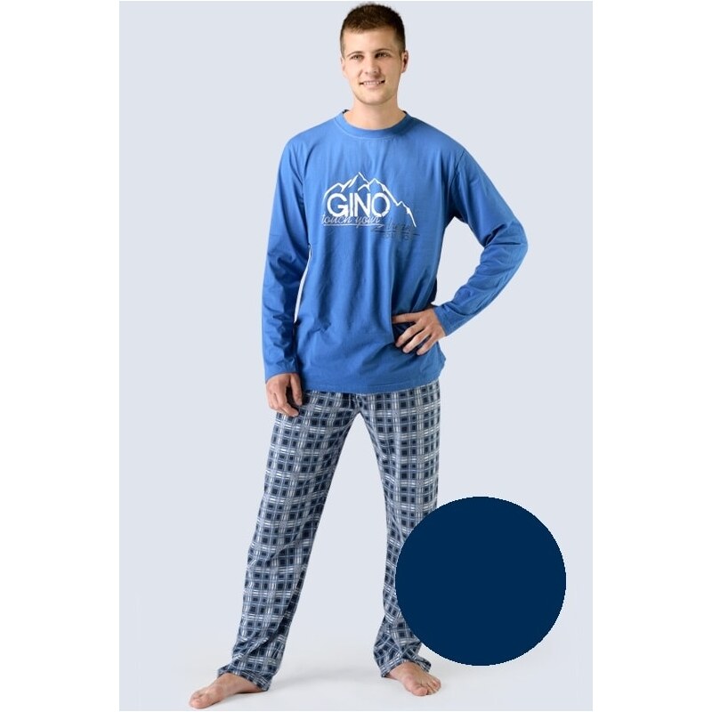 GINA GINA-79025-NAVY: Pánské pyžamo GINA dlouhé