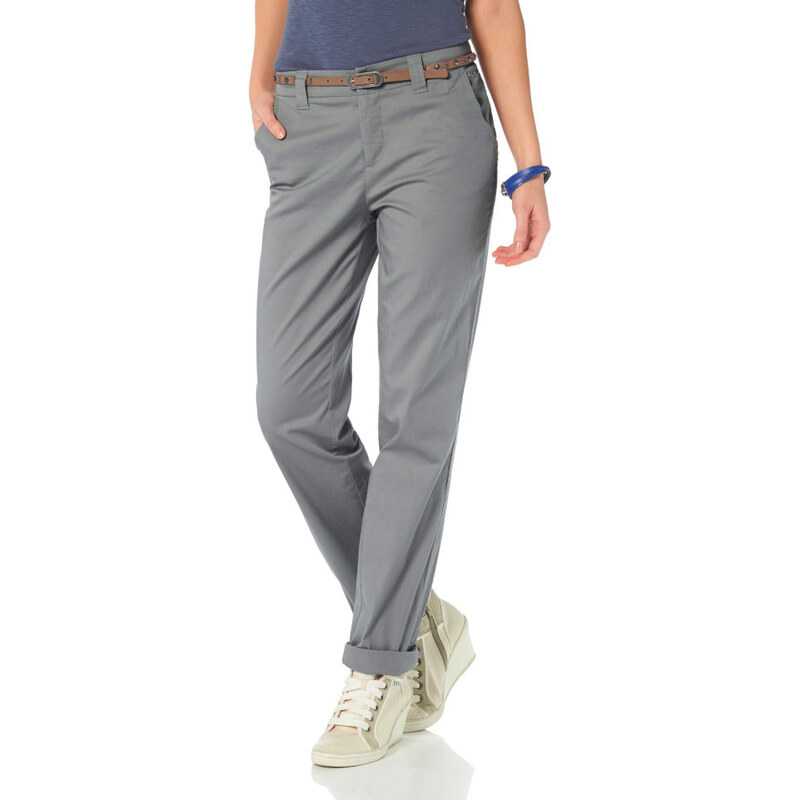 BOYSEN'S Strečové kalhoty, Flashlights šedá - Krátká/prodloužená délka (K, L)