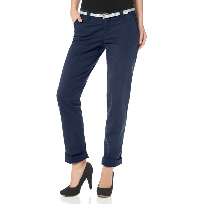 AJC Chino kalhoty, AJC námořnická modrá - Krátká/prodloužená délka (K, L)