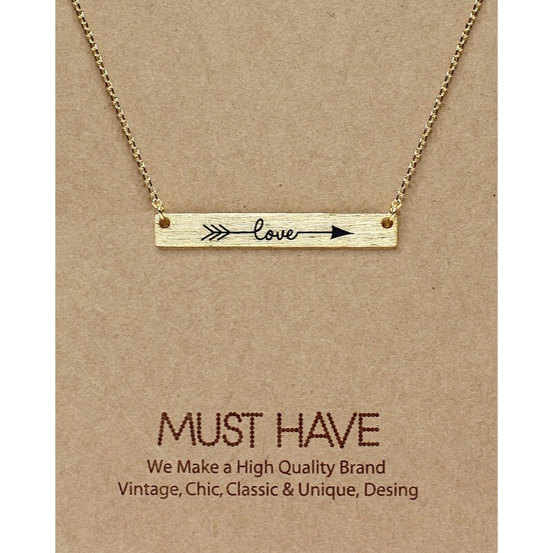 Fame Accessories MUST HAVE series: Gold Plate Love