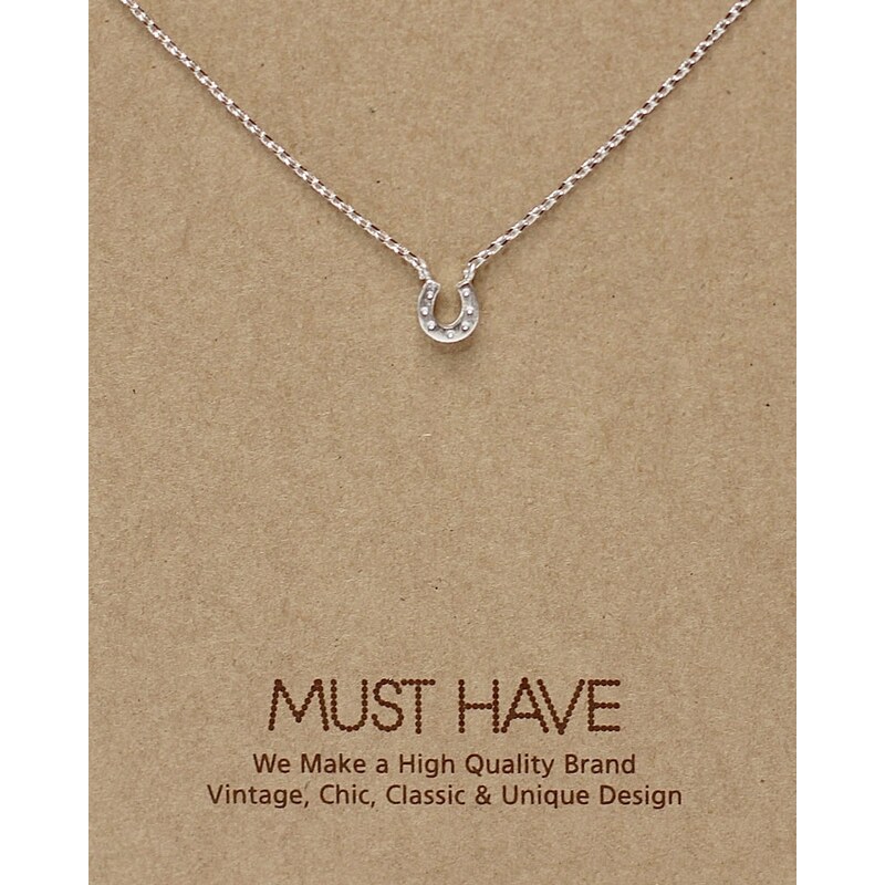 Fame Accessories MUST HAVE series: Delicate Silver Horseshoe