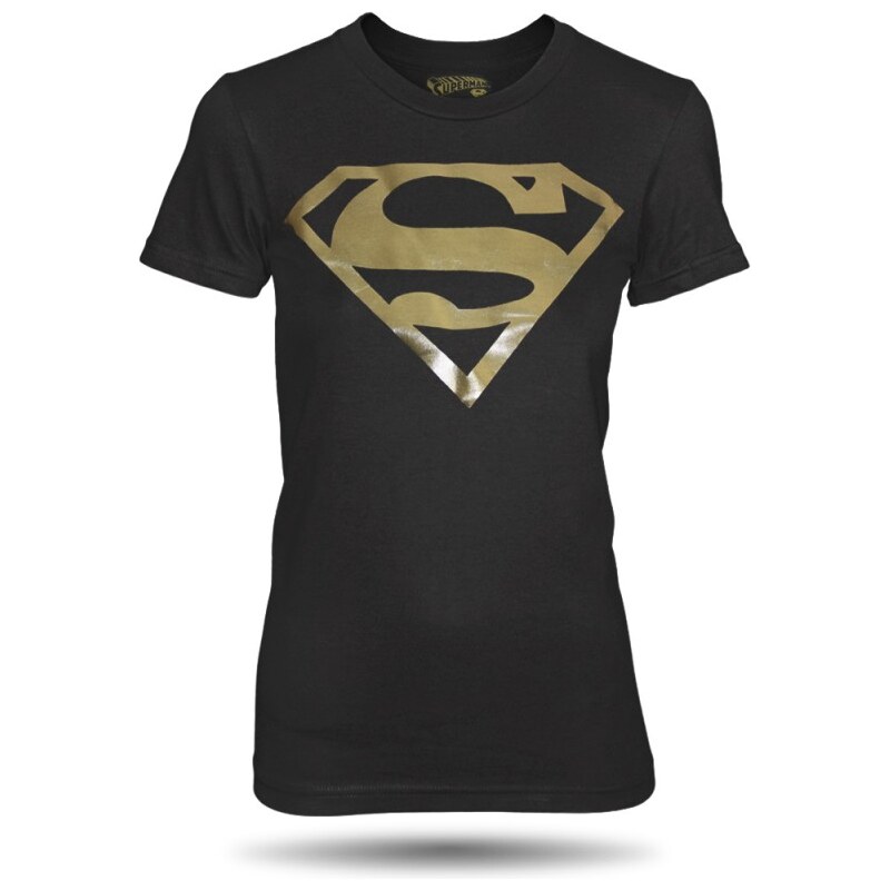 Tričko Superman logo Gold dámské oficiální kolekce Superman