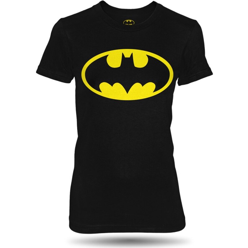 Tričko Batman logo dámské černé oficiální kolekce Batman