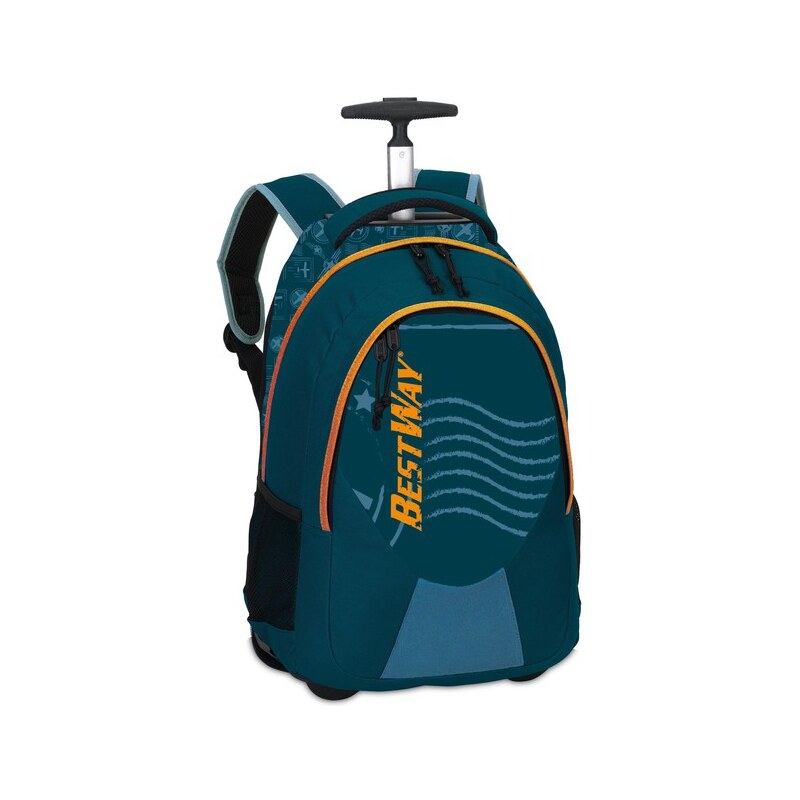 BestWay Školní batoh na kolečkách 40028-5000 modrý