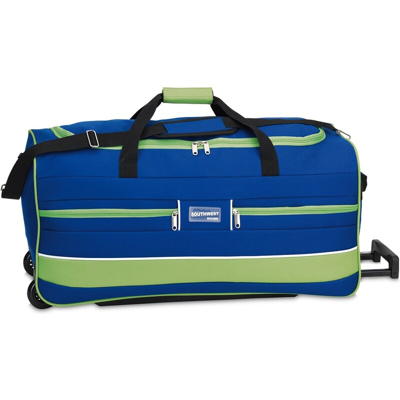 Southwest Cestovní taška na kolečkách 30212-0633 modrá / zelená