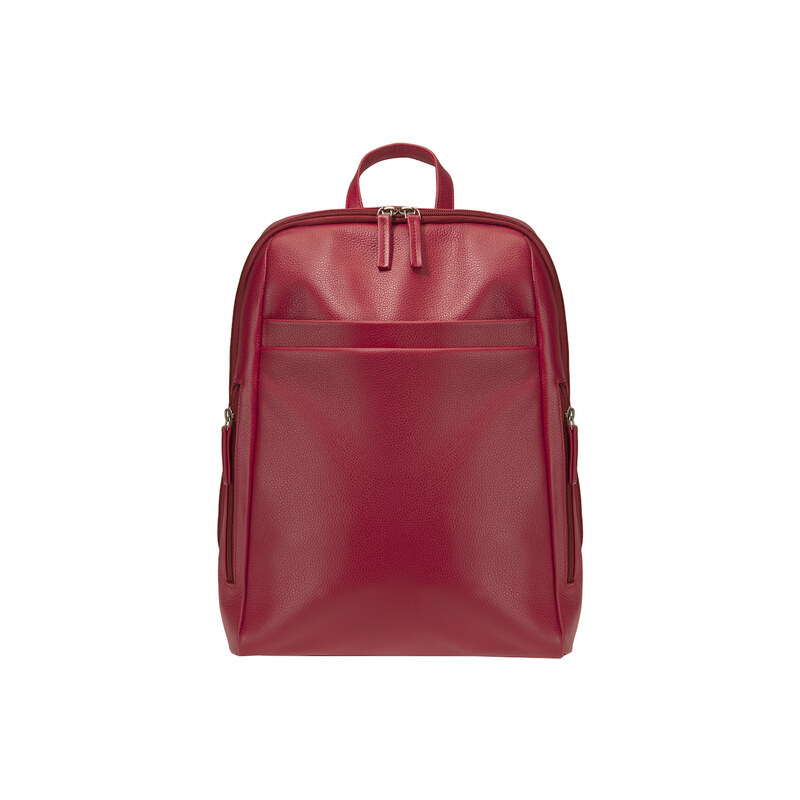 ESTELLE Kožený batoh na formát A4 0965 červený