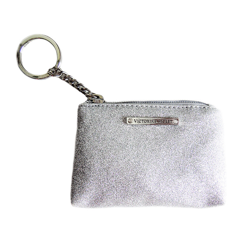 Wristlet Victoria´s Secret silver glittering