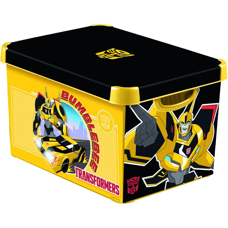 Curver Úložný box Amsterdam - Transformers, L - žluto-černý