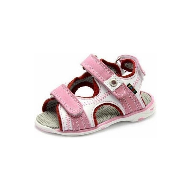 Fare Dívčí sandály - růžovo-bílé