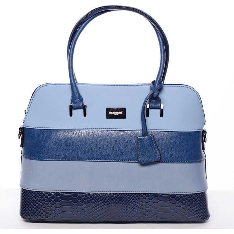 Modrá elegantní kabelka do ruky David Jones Flore modrá
