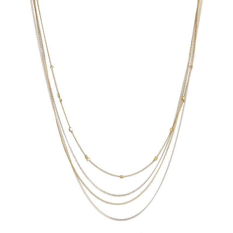 ASOS Multi Row Chain and Bead Necklace