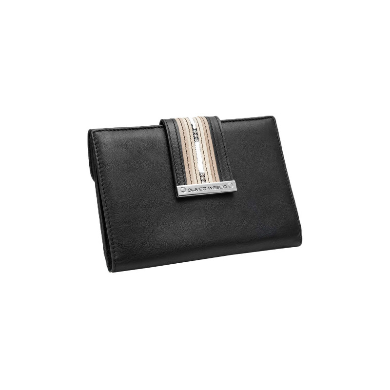 Oliver Weber Dámská elegantní peněženka Line leather 72009 - Black
