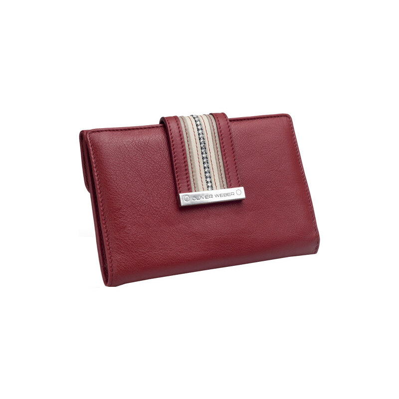 Oliver Weber Dámská elegantní peněženka Line leather 72009 - Red
