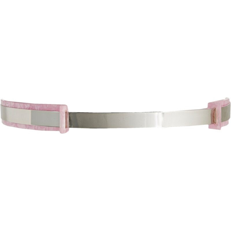 ASOS Clear Acrylic And Metal Waist Belt - Pink