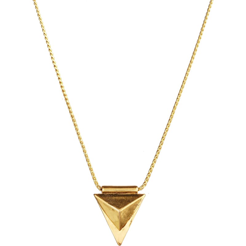 Pilgrim Gold Plated Triangle Necklace