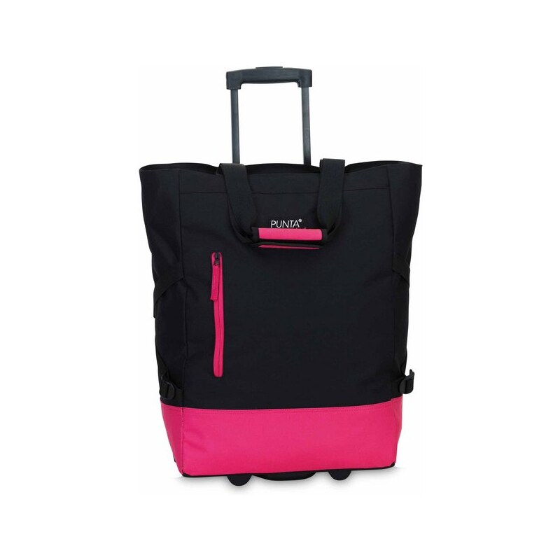 PUNTA wheel Nákupní taška na kolečkách 10183-0122 černá / pink