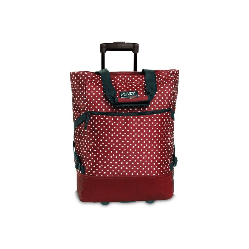PUNTA wheel Nákupní taška na kolečkách 10008-0220 červeno-bílá
