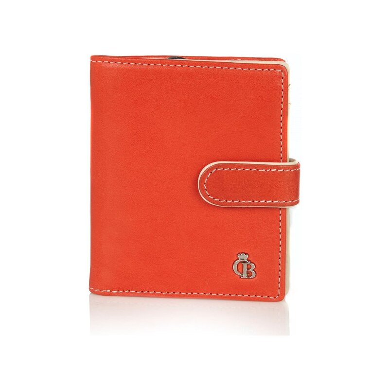 Castelijn & Beerens Dámská kožená peněženka 375415 červeno-oranžová