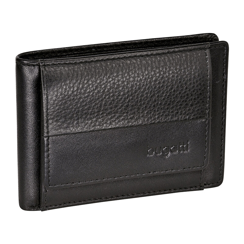 Bugatti Pánská kožená mini peněženka ATLANTA 49320601 černá