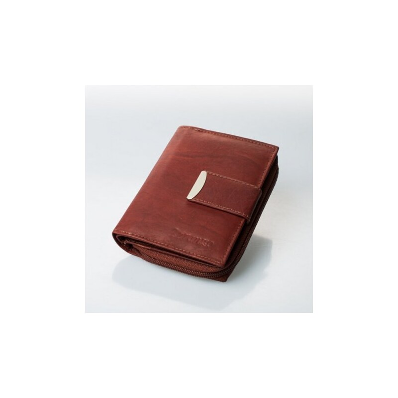 Dámská kožené peněženka Loranzo, Barva Koňak V01