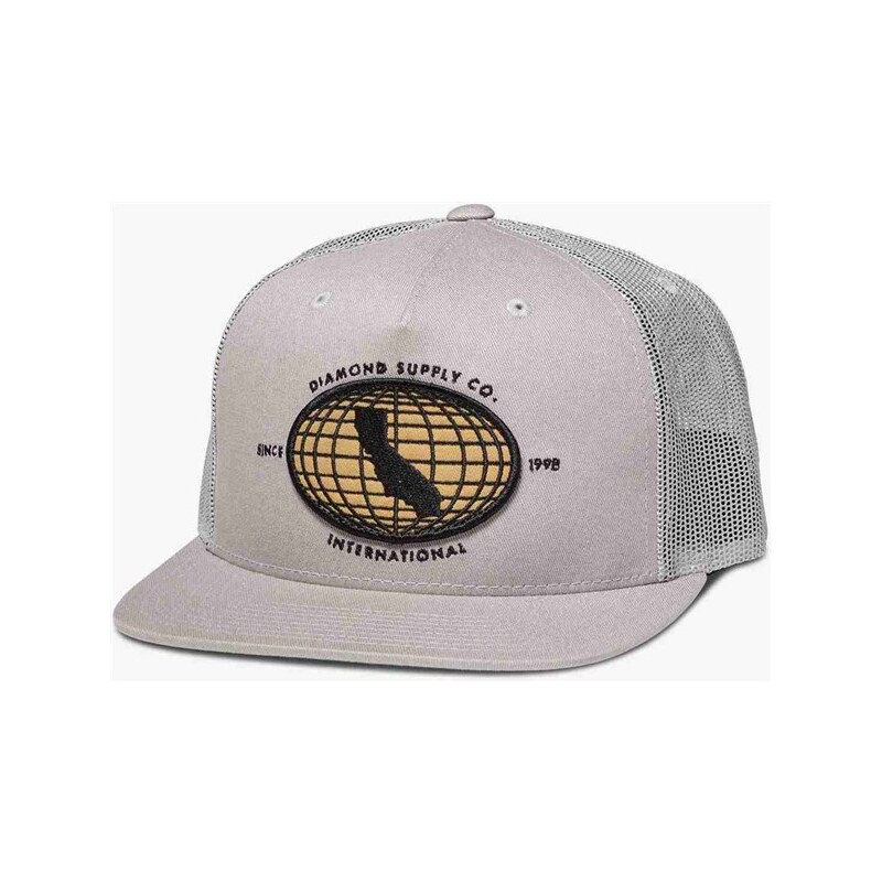 kšiltovka DIAMOND - International Snapback Grey (GRY)