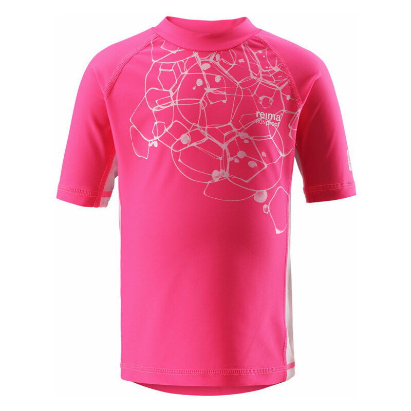 Reima Dívčí plavecké tričko Crete s UV 50+ Crete - růžové