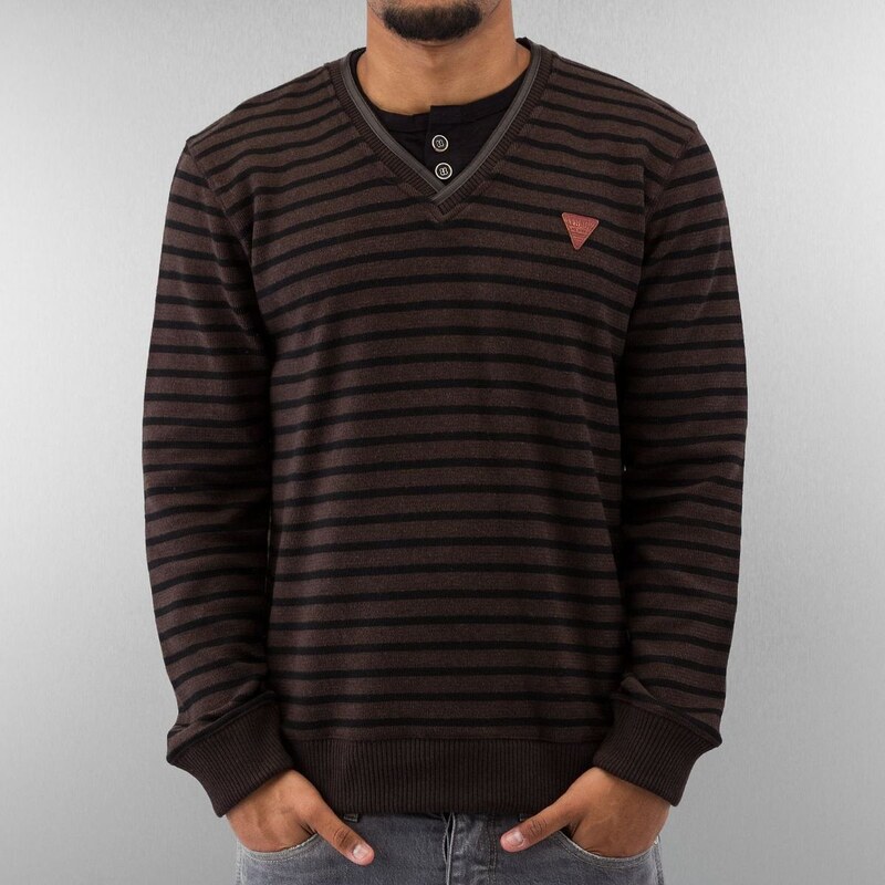 MCL Stripe Legacy Sweater Brown