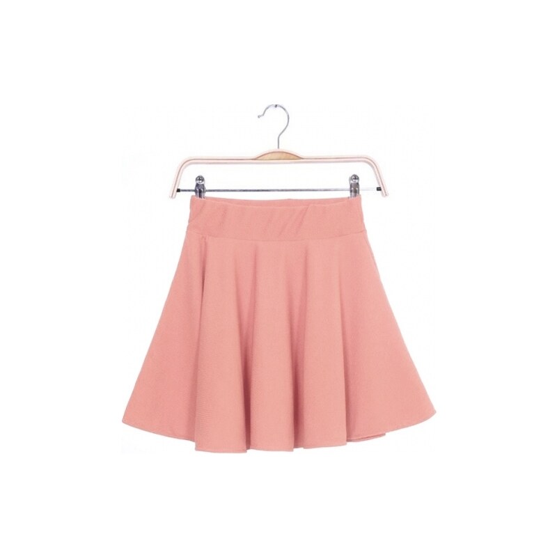 LM moda Sukně letní mini jednobarevná růžová