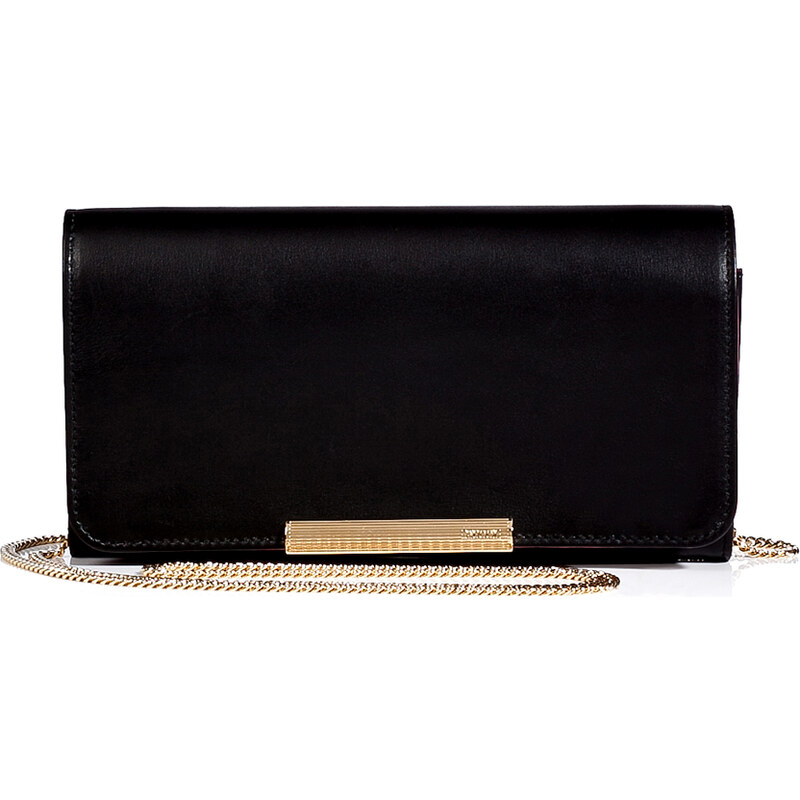 Emilio Pucci Leather Wallet Clutch with Chain Strap