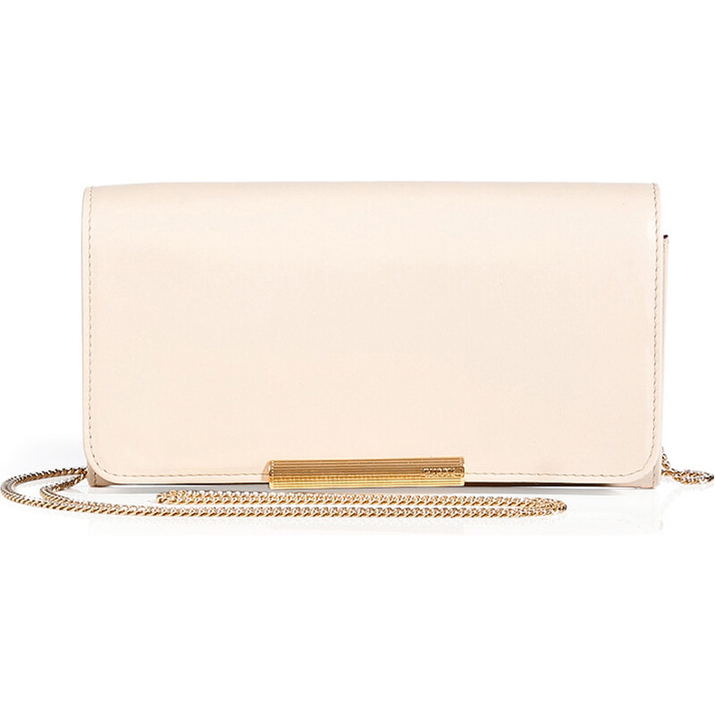Emilio Pucci Leather Wallet Clutch with Chain Strap