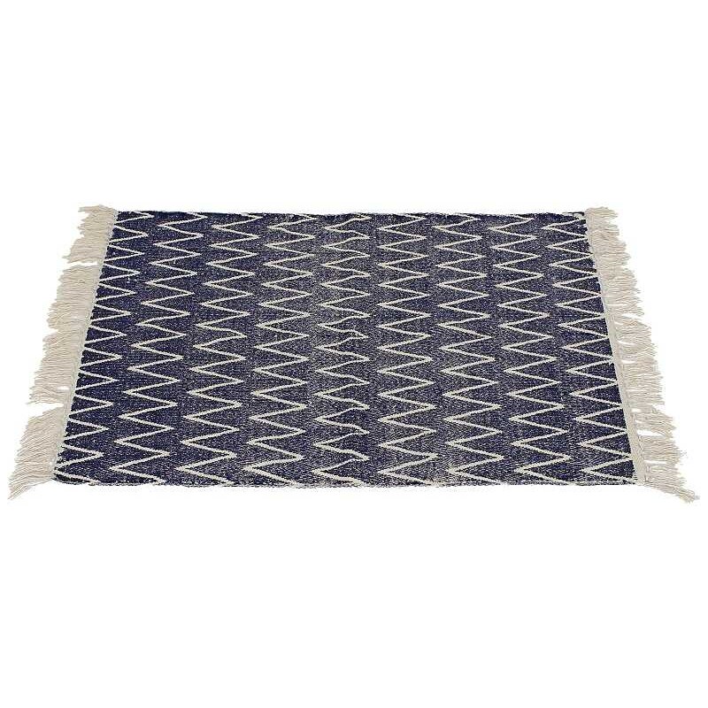 KERSTEN - Textilní koberec, modrý 90x60cm - (WER-0298)