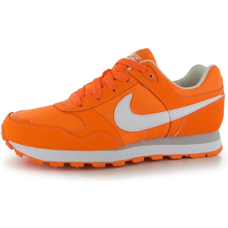 Nike MD Runner Trainers dětské Girls Orange/White