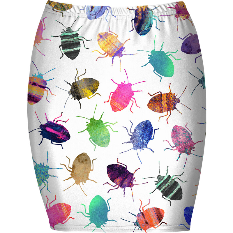Mr. GUGU & Miss GO Bandeau Skirt Colorful Cockroaches