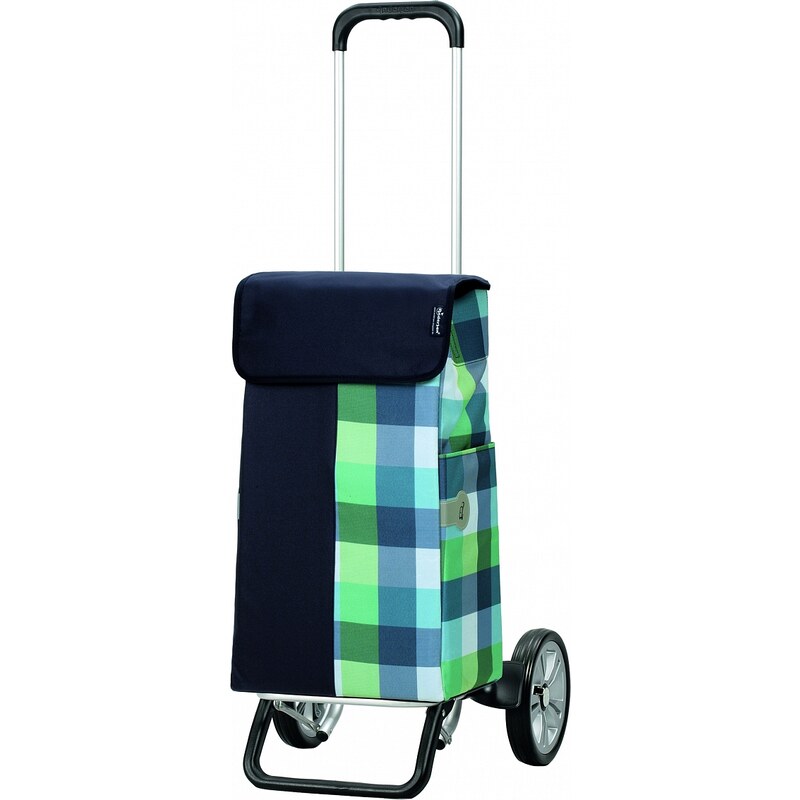 Andersen Nákupní taška na kolečkách ALU STAR SHOPPER® DIMI 115-111-90 modro-zelená