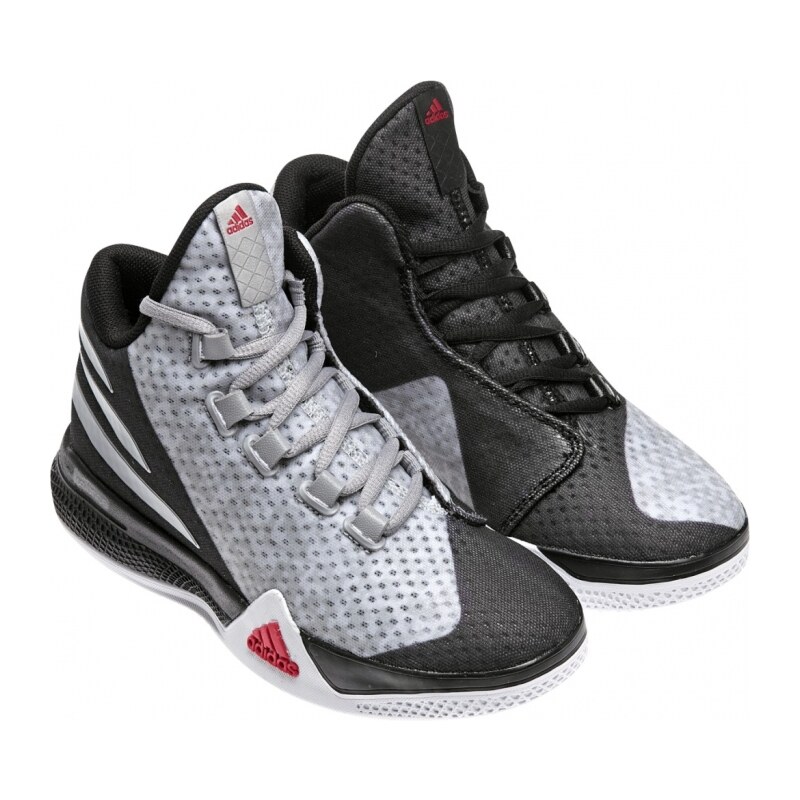 Basketbalové boty adidas Performance Light Em Up 2 J (Šedá / Červená / Černá)