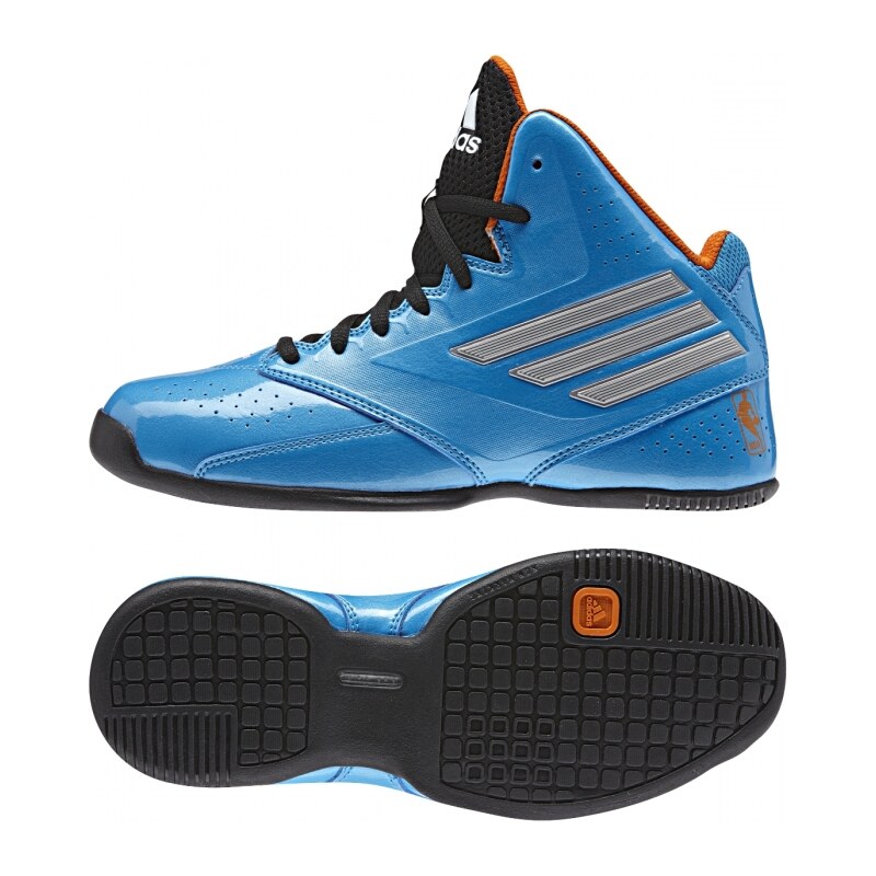 Basketbalové boty adidas Performance 3 Series 2014 NBA K (Modrá / Stříbrná / Oranžová)